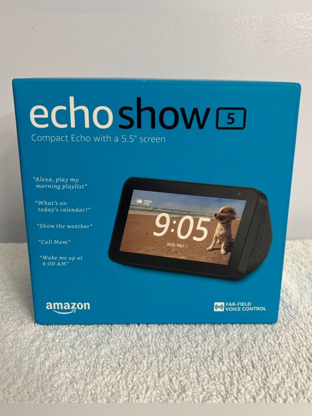 Amazon Echo Show 5 Smart Speaker Black 5.5" Screen Alexa Wi-Fi Far-Field Voice